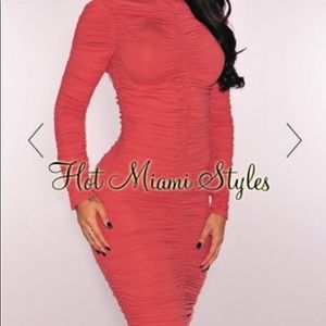SOLD - Ruched dress